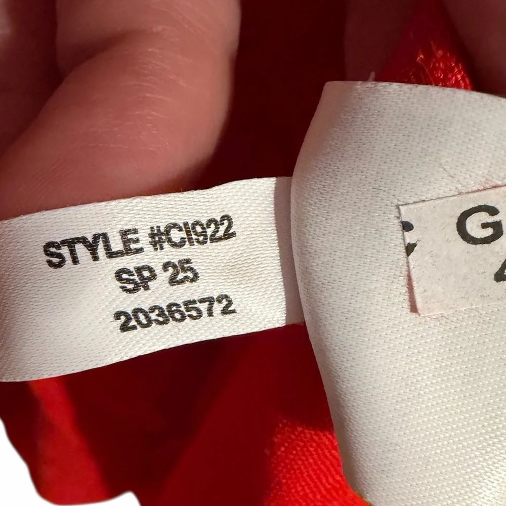 J Crew red linen Cabana dress - Picture 9 of 9